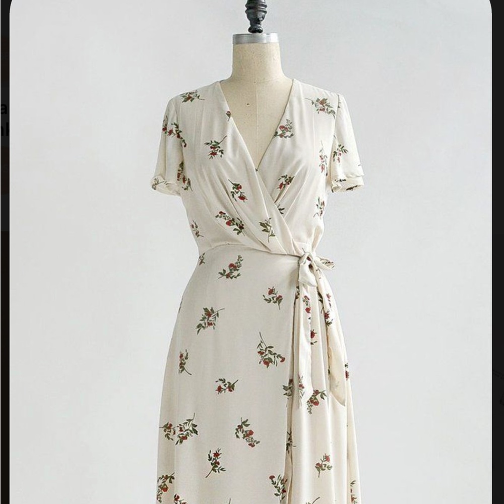 Floral wrap dress